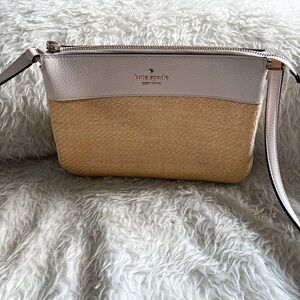 Kate Spade Leila Straw Triple Gusset Crossbody